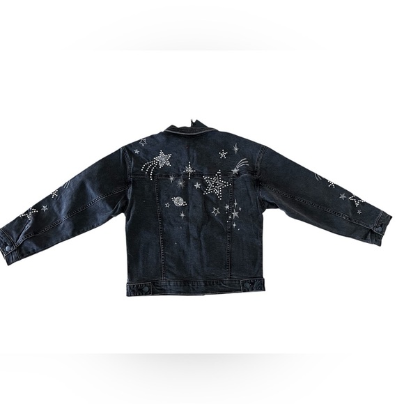 Driftwood Shooting Star Denim Trucker Jean Jacket Celestial Womens Sz Small NWT - Picture 6 of 9